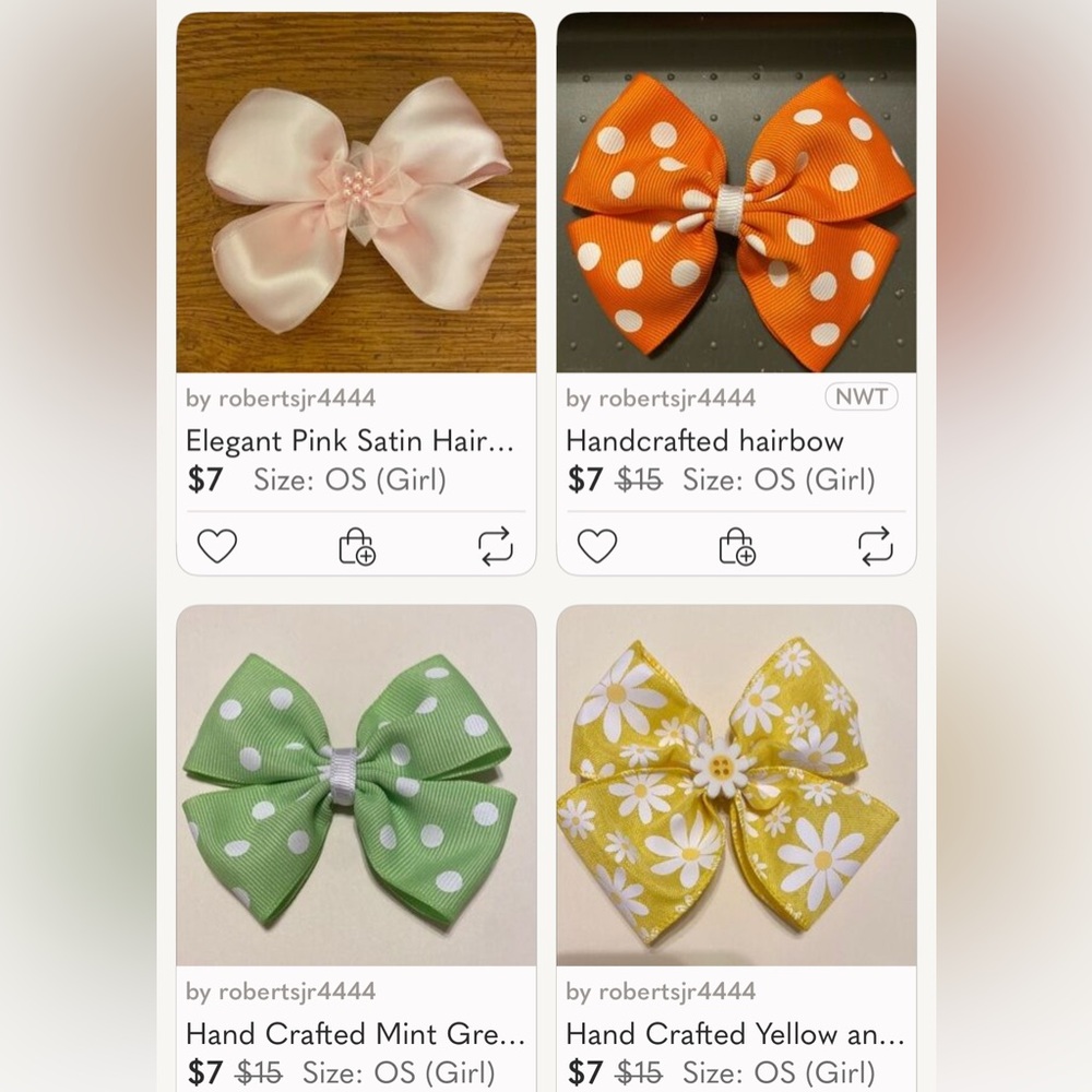 Hair Bow Set for Kids (4 for 20)